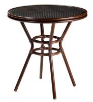 Стол Патонг Glass Rattan D-70. Фото №1