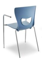 Стул PLUTO-4 c подлокотниками хром фото Стул PLUTO-4 c подлокотниками хром. Фото №1