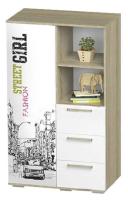 Шкаф комбинированный Сенди,белый. Фото №1