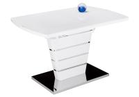 Стол стеклянный Space 140 белый. Фото №1