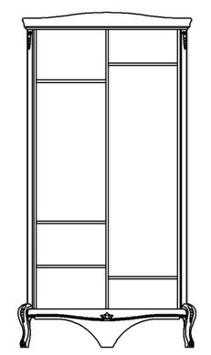 Шкаф для одежды Мокко ММ-316-01/02Б фото Шкаф для одежды Мокко ММ-316-01/02Б. Фото №2