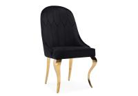 Стул на металлокаркасе Gustav black / gold. Фото №1