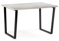 Стол деревянный Лота Лофт 120 25 мм юта / матовый черный. Фото №1