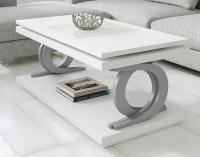 Журнальный стол NORA 2062 Blanco/Plata фото Журнальный стол NORA 2062 Blanco/Plata. Фото №1