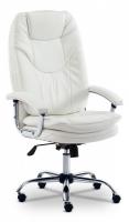 Кресло SOFTY LUX  кож/зам, белый, 36-01 фото Кресло SOFTY LUX  кож/зам, белый, 36-01. Фото №1