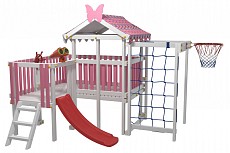 Комплекс игровой ДК10Р, розовый, серый. Фото