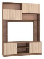 Натали Мини- Стенка ясень шимо темный/ясень шимоСветлый фото Натали Мини- Стенка ясень шимо темный/ясень шимоСветлый