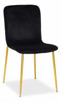 Стул  REX (mod. DC5037) металл/вельвет, 56*43*83 см, черный/золотой (поставляется только по 4 шт) фото Стул  REX (mod. DC5037) металл/вельвет, 56*43*83 см, черный/золотой (поставляется только по 4 шт). Фото №1