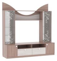 Гармония Мини- Стенка ясень шимо темный/ясень шимоСветлый фото Гармония Мини- Стенка ясень шимо темный/ясень шимоСветлый. Фото №1