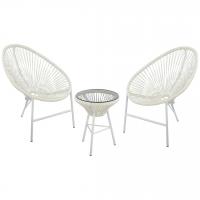 Комплект садовый  "Акапулько", цвет: белый фото Комплект садовый  "Акапулько", цвет: белый. Фото №1