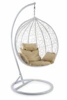 Кресло подвесное (mod. SC-003) с подушкой Металл/Искусственный ротанг, стойка: 105х105х195 см, корзина: 105х68х118 см, стойка:белый,корзина: фото Кресло подвесное (mod. SC-003) с подушкой Металл/Искусственный ротанг, стойка: 105х105х195 см, корзина: 105х68х118 см, стойка:белый,корзина:. Фото №1