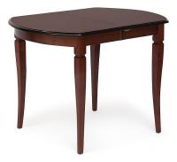 Стол раскладной Modena (MD-T4EX) дерево гевея/мдф, 100+29х75х75 см, MAF Brown. Фото №1