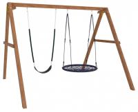 Качели детские Р911-23, коричневый. Фото №1