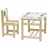 Набор учебный Polini kids Eco 400 SM, белый фото Набор учебный Polini kids Eco 400 SM, белый. Фото №1