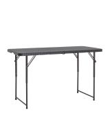 Стол складной чемодан пластиковый Кейт 120 коричневый фото Стол складной чемодан пластиковый Кейт 120 коричневый. Фото №1