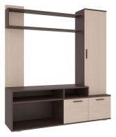 Лаура Мини-стенка Венге/дуб млечный фото Лаура Мини-стенка Венге/дуб млечный