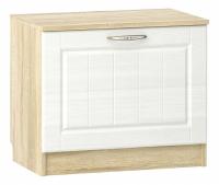 Тумба для обуви Оливия НМ 040.47  Белое дерево, Дуб Сонома