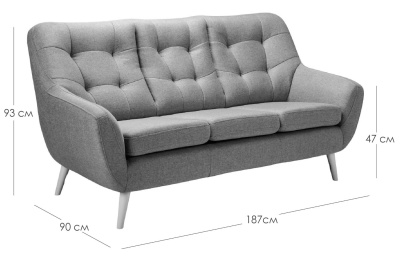 Стул барный Лион голубой велюр. Фото