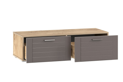 Тумба ТВА  Livorno  НМ 011.34, Софт Графит, Дуб Бунратти. Фото