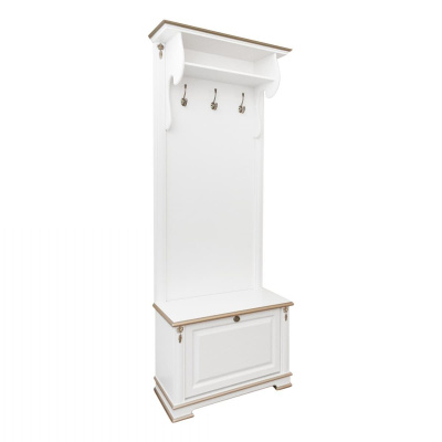 Обувница 1350 Слоновая кость с золотом фото Обувница 1350 Слоновая кость с золотом. Фото №3