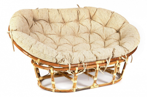 Кресло MAMASAN ECO SKIN  / с подушкой / Natural (натуральный), ткань Старт. Фото №1