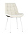 Стул Флекс велюр светло-бежевый белые ножки