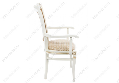Стул деревянный Mariano молочное / патина фото Стул деревянный Mariano молочное / патина. Фото