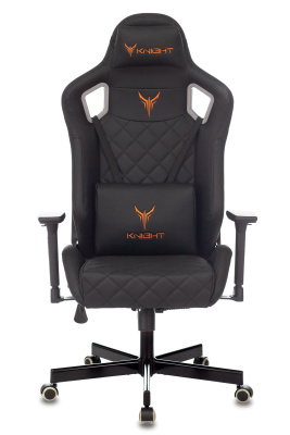 Кресло игровое Knight OUTRIDER черный ромбик эко.кожа с подголов. крестовина металл фото Кресло игровое Knight OUTRIDER черный ромбик эко.кожа с подголов. крестовина металл. Фото №5