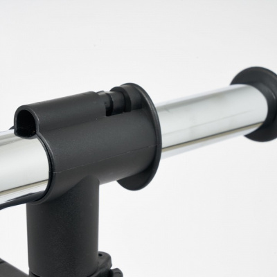 Вешалка NY-3295 металл, 84-135*44*100-165см, хром/черный. Фото