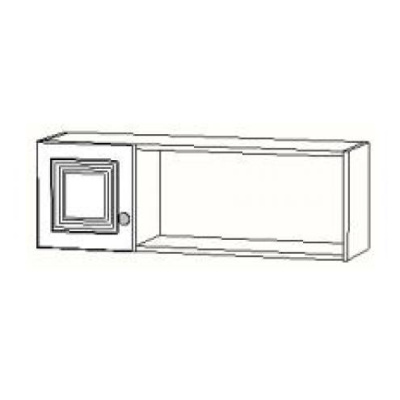 Полка навесная с дверкой АЙС. Фото №2