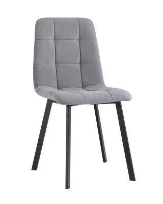 Стул Oliver Square велюр серый. Фото