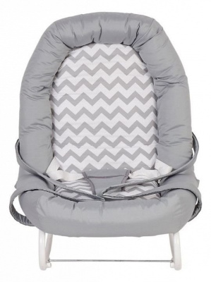 Шезлонг детский Polini kids Зигзаг, серый. Фото №3