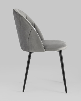 Стул Логан велюр серый фото Стул Логан велюр серый. Фото №4