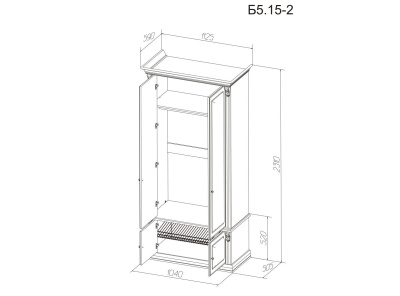 Шкаф Благо 5 Б 5.15-2. Фото №3