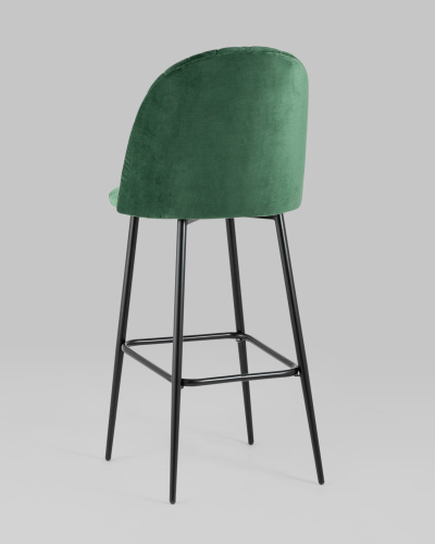 Стул барный Марсель велюр зеленый. Фото №7
