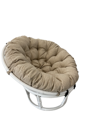 Кресло Папасан 23/01, цвет: белый. Фото №3