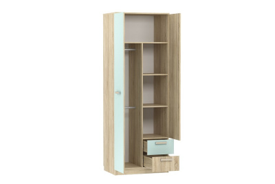 Акварель НМ 014.07 М Шкаф для одежды с ящиками Кэнди/Дуб сонома, Дуб Сонома. Фото №2