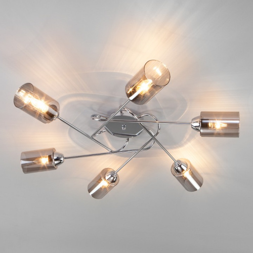 Потолочная люстра Eurosvet Motive 30167/6 хром. Фото №2