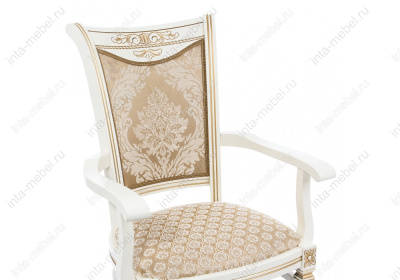 Стул деревянный Mariano молочное / патина фото Стул деревянный Mariano молочное / патина. Фото