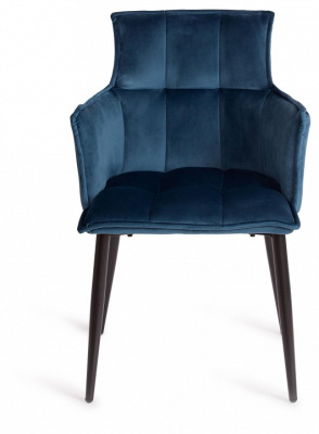 Кресло SASKIA (mod. 8283) металл/ткань, 55 х 61 х 85см, синий (G062-48)/черный (поставляется по 2 шт). Фото