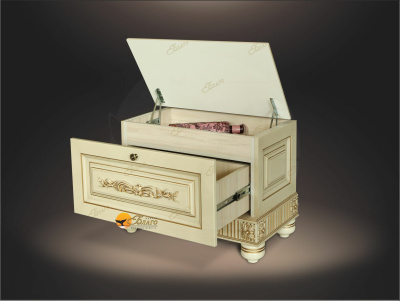 Банкетка МДФ с декорами Б5.2-8-1. Фото №3