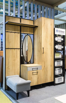 Полка для прихожей Loft Дуб Табак. Фото №5