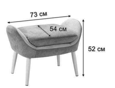 Банкетка-скамейка АРТ ДЕКО велюр бежевый сталь золото фото Банкетка-скамейка АРТ ДЕКО велюр бежевый сталь золото. Фото №3