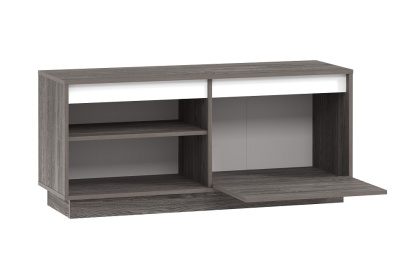 Virginia НМ 011.28 Тумба Белый Скандинавский/Ясень Анкор темный (KR). Фото