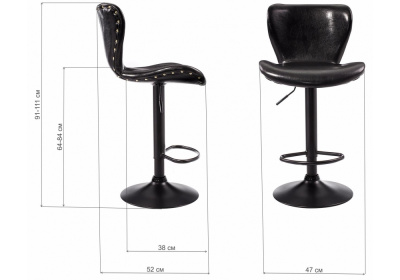 Барный стул Over черный. Фото