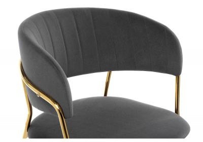 Стул Kamelia grey / gold фото Стул Kamelia grey / gold. Фото №3