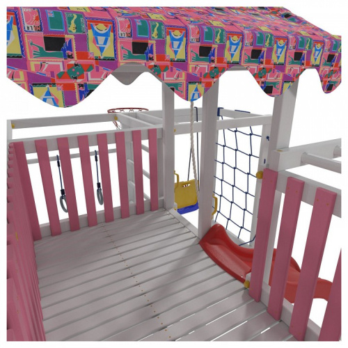 Комплекс игровой ДК1Р, розовый, серый. Фото №9