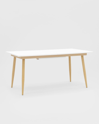 Стол обеденный Стокгольм раскладной 160-220*90 белый. Фото