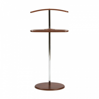 Вешалка HILTON МДФ/металл, 27,5*50*105 см, Орех фото Вешалка HILTON МДФ/металл, 27,5*50*105 см, Орех. Фото №2