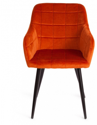 Кресло BEATA (mod. 8266) металл/ткань, 56х60х82 см, рыжий/черный, G062-24 (поставляется по 2 шт). Фото